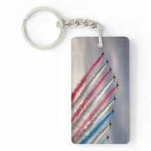 Skyward Glory: Patriotic Flyover Keychain