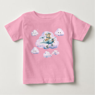 Skyward Soiree: Teddy-Bär-Abenteuer-T-Shirt Baby T-shirt