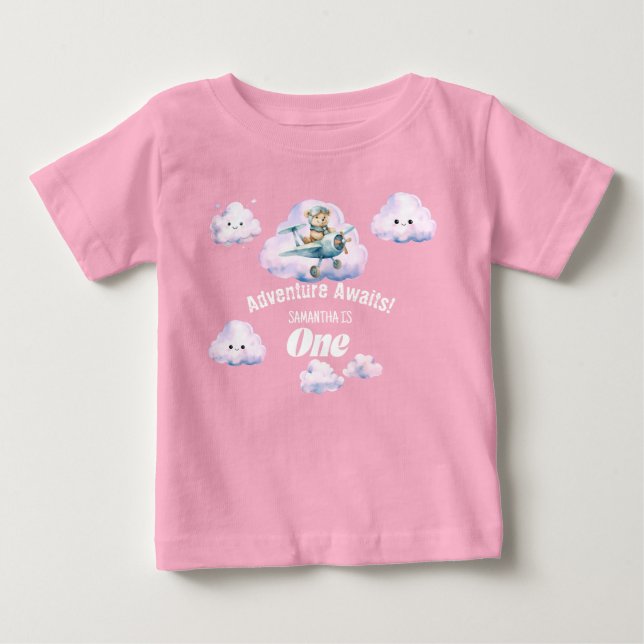 Skyward Soiree: Teddy Bear Adventure T - Shirt (Vorderseite)