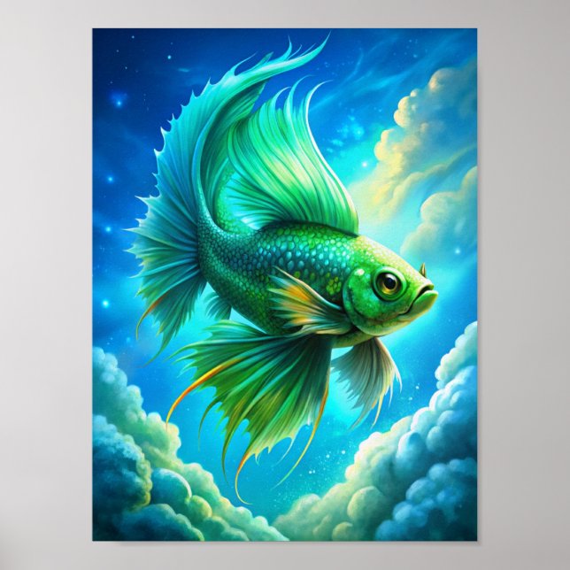 ‚Skyward Swim‘ Poster (Vorne)