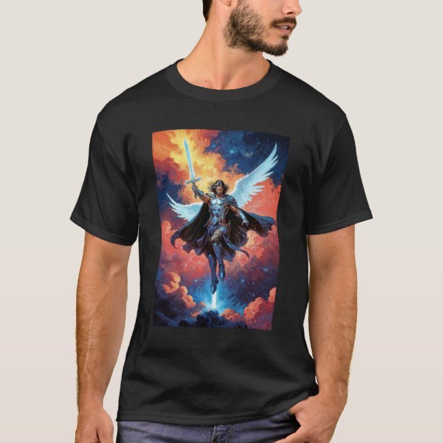 Skywarden Warrior Archangel Michael T-Shirt (Vorderseite)