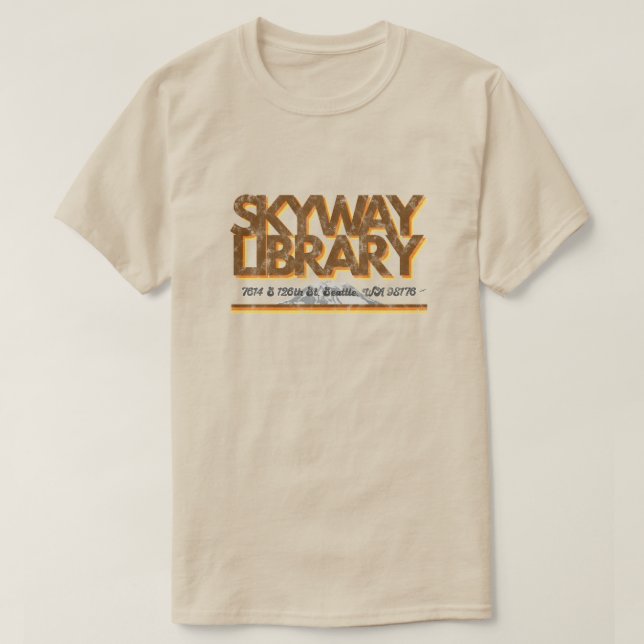 Skyway Library der 1970er Jahre T-Shirt (Design vorne)