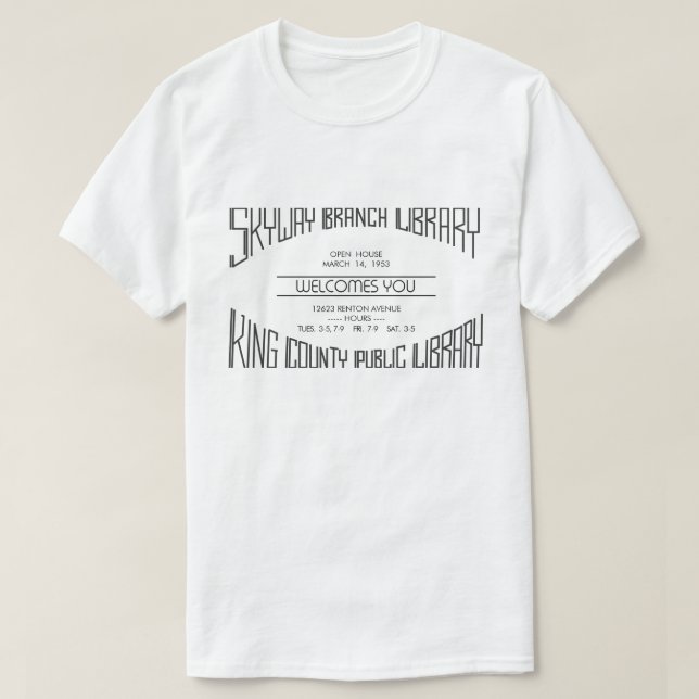 Skyway Library der 50er Jahre T-Shirt (Design vorne)