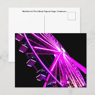 Skywheel auf der Insel in Taubenschmiede, Tennesse Postkarte