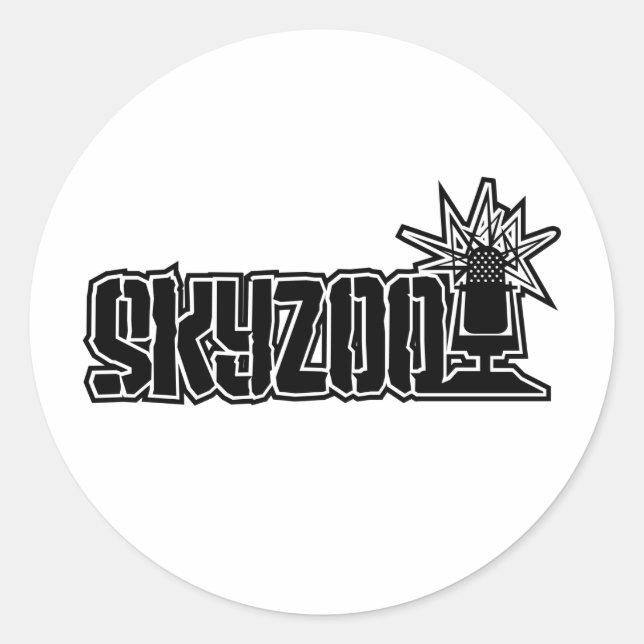 Skyzoo-Logo-Aufkleber Runder Aufkleber (Vorderseite)