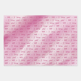 SKZ - 143 - I LOVE YOU GIFT WRAP GESCHENKPAPIER SET