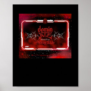 Skz Dominate Concert Theme (rote Version) Sticker Poster