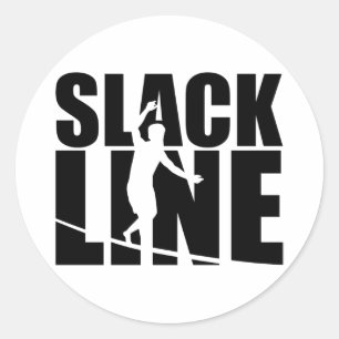 Slackline Runder Aufkleber
