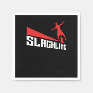 Slackline Slacklining Rope Walking Geschenk Serviette