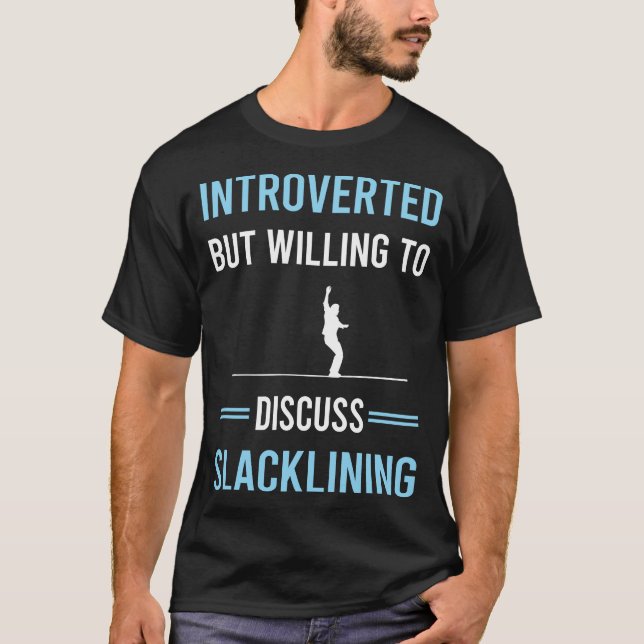 Slackliner Slackline Slackliner T-Shirt (Vorderseite)