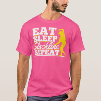 Slacklining Sport Slackline Slackliner Geschenk T-Shirt