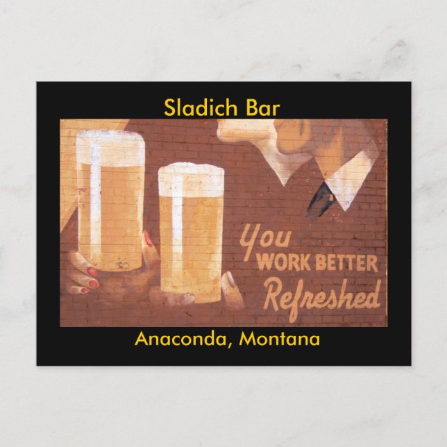 Sladich Bar Postcard Postkarte (Vorderseite)