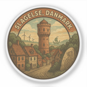 Slagelse Dänemark Turm Aufkleber