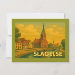 Slagelse Dänemark Turm Postkarte