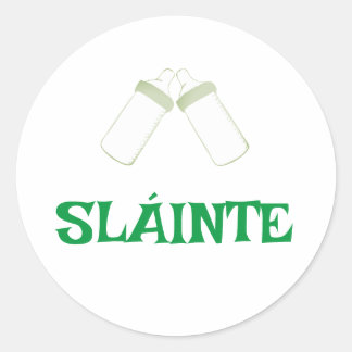 SLÁINTE-Aufkleber Runder Aufkleber
