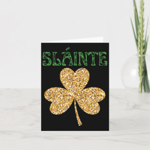 Slainte begrüßt gute Gesundheit aus Irland - Männe Karte