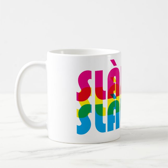slàinte (cheers in Scottish Gaelic (Gàidhlig)  Kaffeetasse (Links)