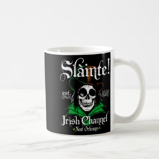 Slainte Irish Channel New Orleans St Patricks Day  Kaffeetasse (Rechts)