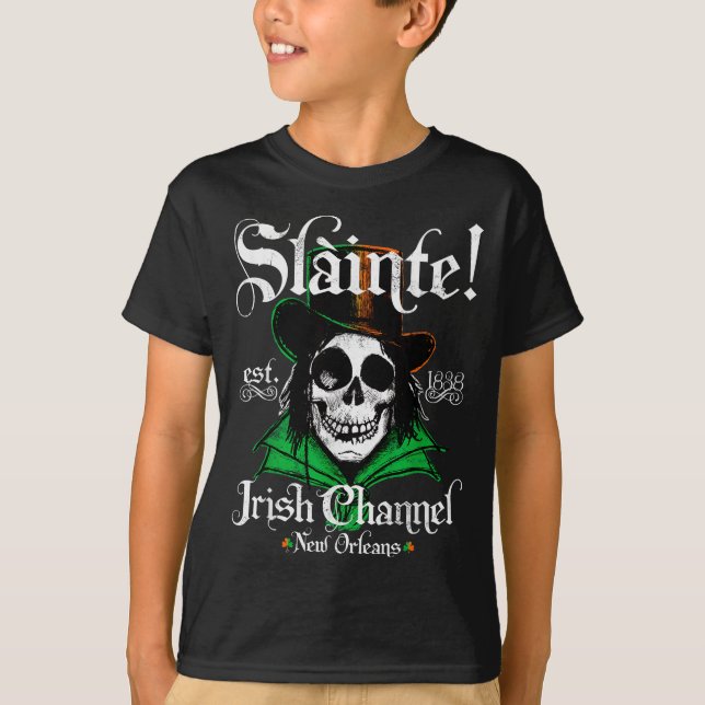 Slainte Irish Channel New Orleans St Patricks Day  T-Shirt (Vorderseite)