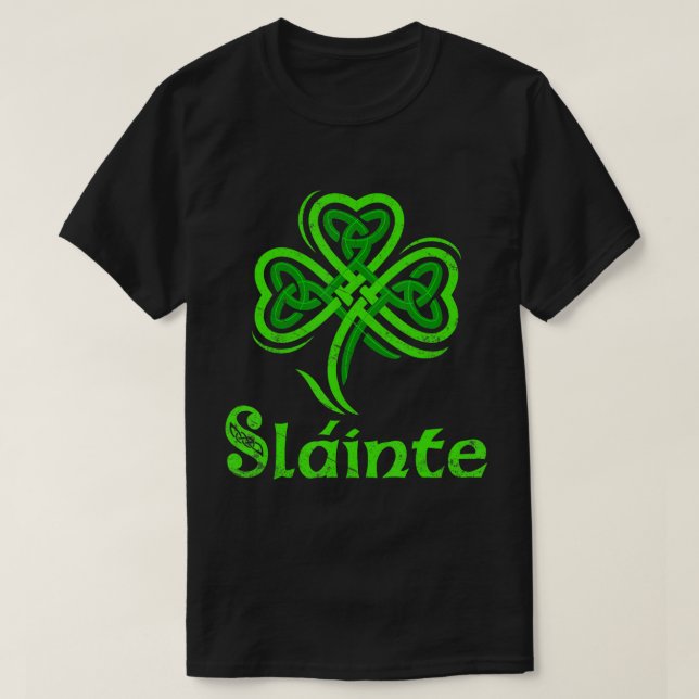 Slainte Irish Cheers Good Health St Patricks Day S T-Shirt (Design vorne)