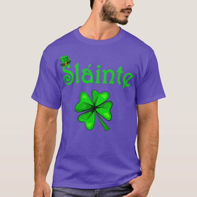Slainte Irish Chef Good Health St Paddys Day T-Shirt (Vorderseite)