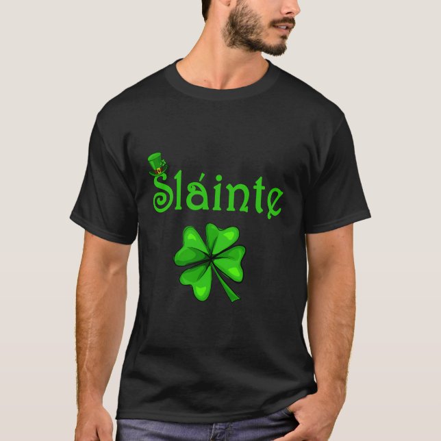 Slainte Irish Chef Good Health St Paddys Day T-Shirt (Vorderseite)