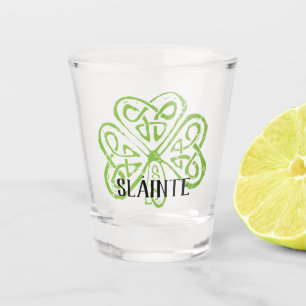 Sláinte Irish Kleeblatt Schnapsglas