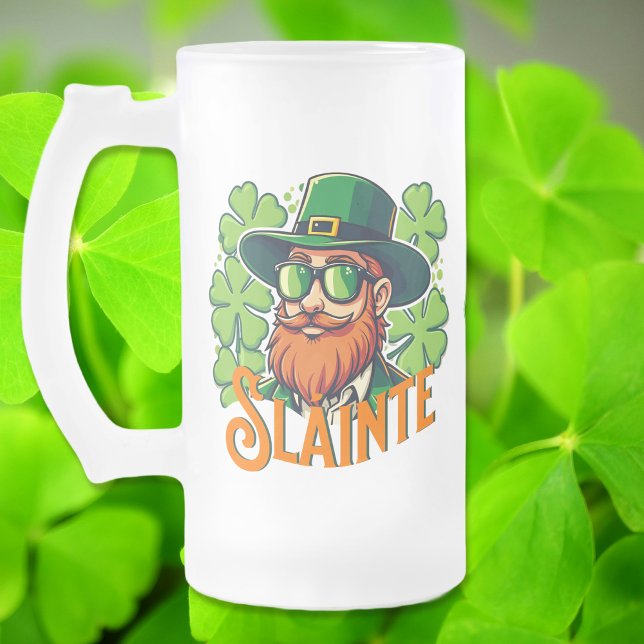 Slainte Irish Toast St Patrick's Day Personalisier Mattglas Bierglas (Von Creator hochgeladen)