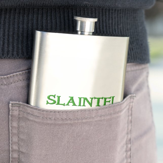 Slainte klassische Edelstahlflasche Flachmann (Beispiel)