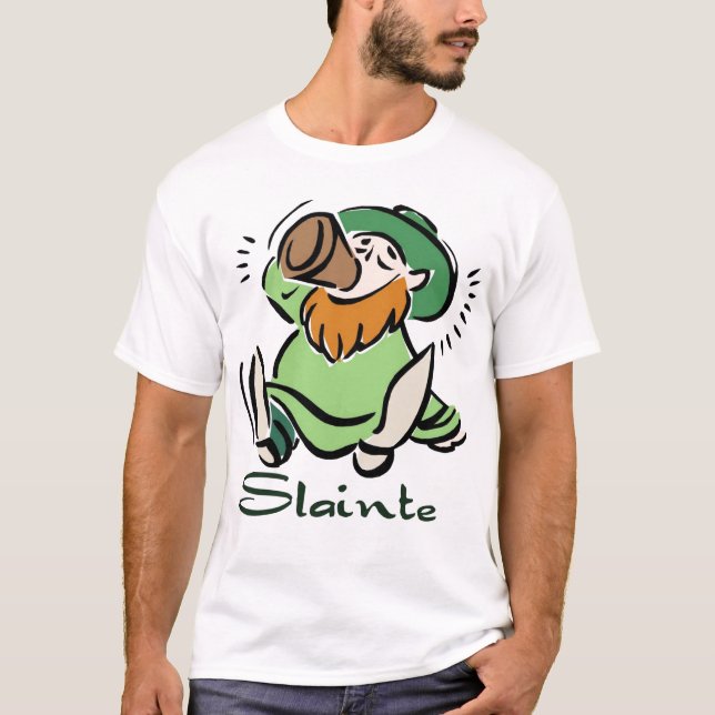 Slainte leprechaun T-Shirt (Vorderseite)