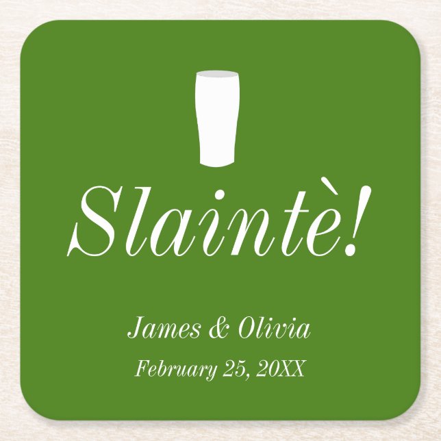Slainte Paper Untersetzer (Vorderseite)