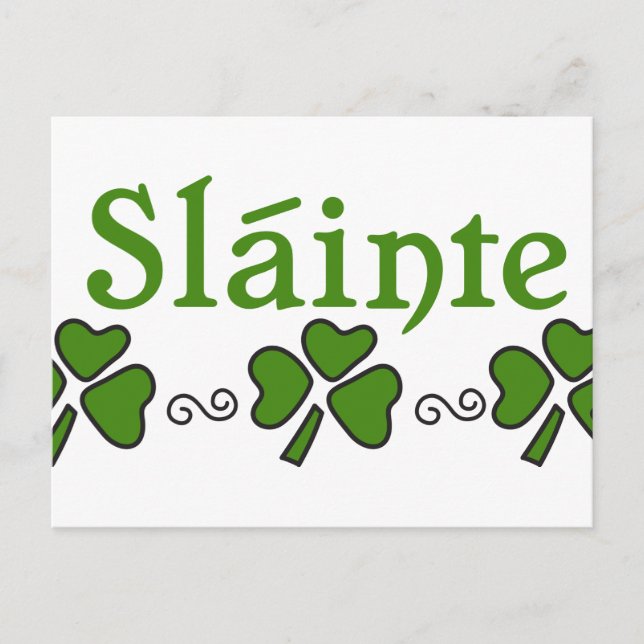 Slainte Postkarte (Vorderseite)