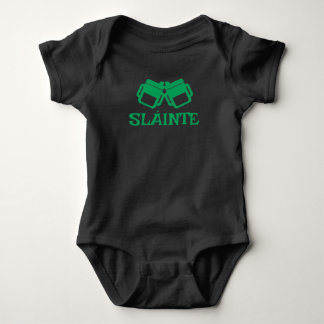 SLÁINTE sippy black bodysuit  Baby Strampler