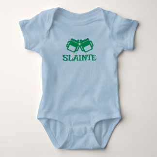 SLÁINTE sippy blue bodysuit  Baby Strampler