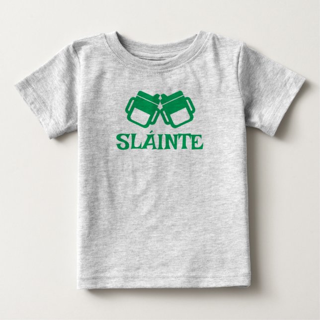 SLÁINTE sippy gray tee (Vorderseite)