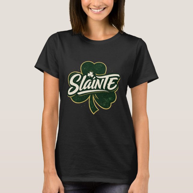 Slainte - St Patrick's Day T-Shirt (Vorderseite)