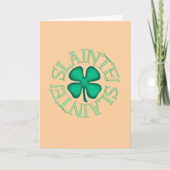 Slainte Tan Grußkarte Karte (Vorderseite)
