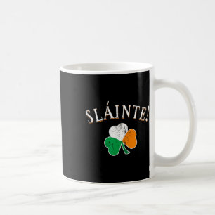 Slainte Toast Irland Flagge Shamrock St. Patricks Kaffeetasse