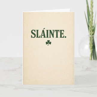 Slainte - Vintage Karte