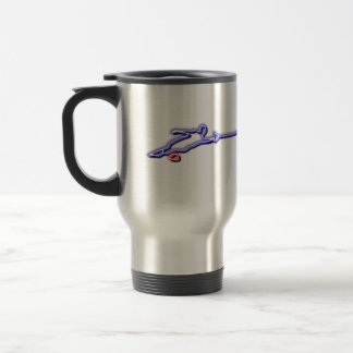 Slalom-Wasserskier-Neon-Tasse Reisebecher