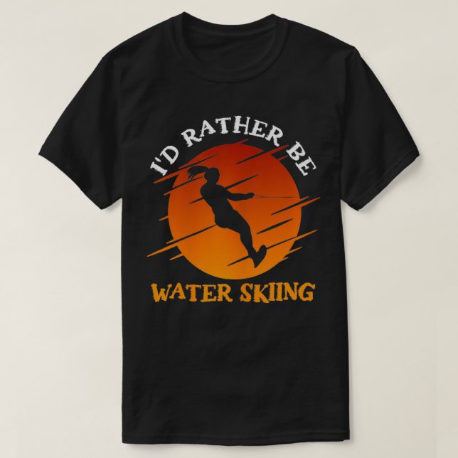 Slalom Water Ski Id eher Wasserski Sk T-Shirt (Design vorne)