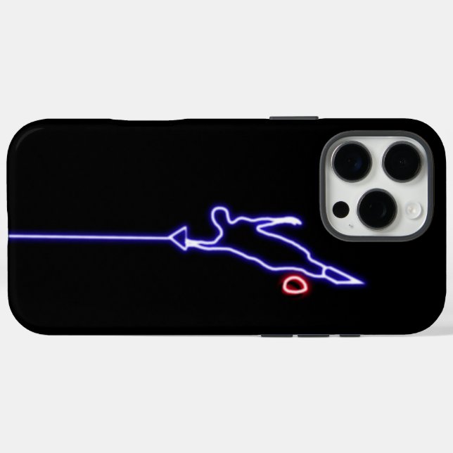 Slalom Water Skier iPhone 16 Pro Max Fall Case-Mate iPhone Hülle (Rückseite (Horizontal))