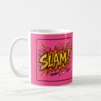 SLAM-Comic-Book-Pop-Art-Hot-Pink-Tasse