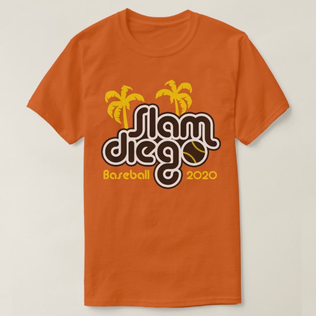 Slam Diego Retro Brown T-Shirt (Design vorne)
