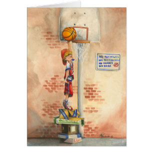 Slam Dunk auf Basketball Hoop von Jay Throckmorton