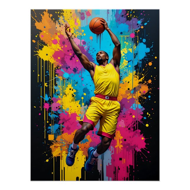 Slam Dunk: Basketball Graffiti Poster (Vorderseite)