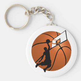 Slam Dunk Basketball Player mit Hoop on Ball Schlüsselanhänger