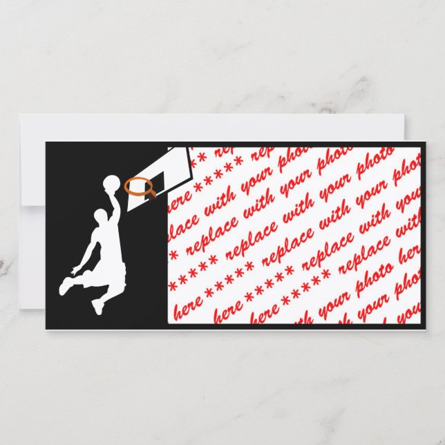 Slam Dunk Basketball Player - Weiße Silhouette (Vorderseite)