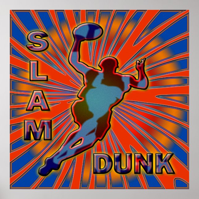 SLAM DUNK BASKETBALL POSTER DRUCK (Vorne)