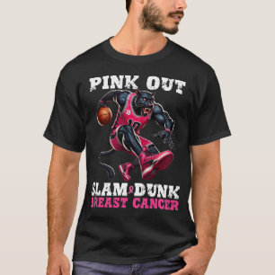 Slam Dunk Brustkrebs Pink Out, Basketball T-Shirt